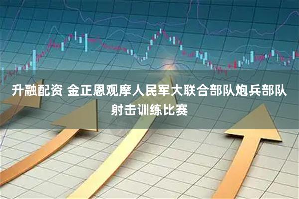 升融配资 金正恩观摩人民军大联合部队炮兵部队射击训练比赛
