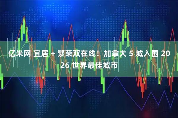 亿米网 宜居 + 繁荣双在线！加拿大 5 城入围 2026 世界最佳城市